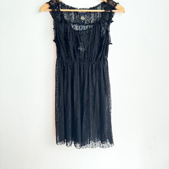 Vintage Request Black Lace Babydoll Chemise Top S NWT - Picture 4 of 7